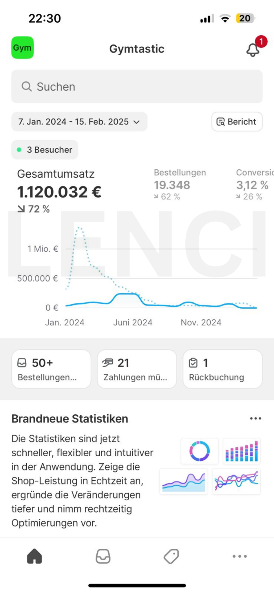 Store-Umsatz Screenshot 3
